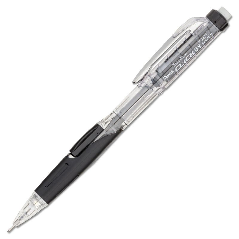 Pentel Twist-Erase CLICK Mechanical Pencil 0.9 mm Black Barrel PD279TA, 1 of 2