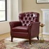Dermot traditional genuine leather chair| HULALA HOME - 2 of 4