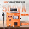 VEVOR 500VA Auto Variable Voltage Transformer, 3.84 Amp, 110V Input 0-130V Output AC Voltage Regulator Power Supply, Orange - 4 of 4
