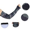 Unique Bargains Basketball Sports Camouflage Cooling Arm Elbow Compression Sleeve Green-gray-blue 1 Pair - 4 of 4