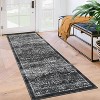 Washable Vintage Area Rug, Low-Pile Soft Faux Wool Carpet with Non-Slip TPR Backing, Stain-Resistant Large Rug for Living Room, Bedroom - 2 of 4