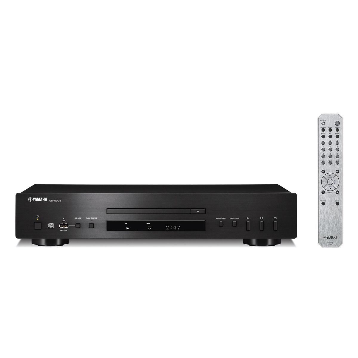 Yamaha CD-S303 CD Player with MP3/WMA/LPCM/FLAC/USB Compatibility