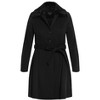 Women's Plus Size Blushing Belle Coat - black | CITY CHIC - 3 of 4