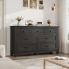 Coolmee 7 Drawers Dresser for Bedroom, Wood Rustic Chest of Drawers with Natural Texture, Storage Dressers Organizer for Bedroom, Living Room - 2 of 4