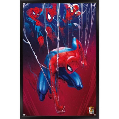 Trends International Marvel Comics Spider-Man: Beyond Amazing - In The Webs Framed Wall Poster Prints