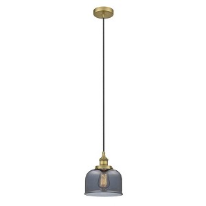 Bell - 1 Light Cord Hung Mini Pendant In Modern Style-9.5 Inches Tall and 8 Inches Wide - 1 of 1