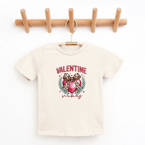 The Juniper Shop Coquette Valentine Vibes Toddler Short Sleeve Tee - 1 of 3