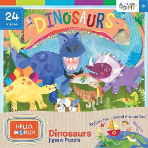 MasterPieces Kids and Family Jigsaw Puzzle - Dinosaurs Right Fit 24, Pieces - 1 of 4
