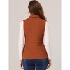 Allegra K Women's Solid Zip Up Sleeveless Utility Anorak Outwear Cargo Vest - 4 of 4