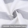 Striped Shower Curtain Waffle Weave Textured Shower Curtain - 3 of 4
