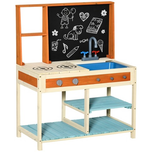 Wooden Play Kitchen Set