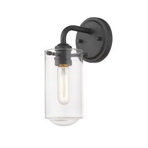 Z-Lite Delaney 1 - Light Vanity in  Matte Black - 1 of 1