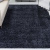 Clayton Coastal Solid Glam Shag Machine-Washable Rug - JONATHAN Y - 4 of 4