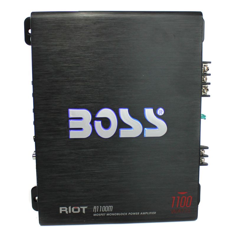 Boss Riot 1100 Watt Monoblock Class A/B Car Audio Amplifier and Remote Bundle with 8 Gauge Complete Car Amplifier Installation Wiring Kit, 3 of 7