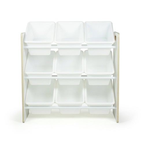 Humble Crew Cambridge White Toy Storage Organizer with 9 Storage