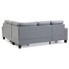 L-Shaped Sectional Sofas Sectional Couch with Hardwood Frame, Long-Lasting Cushions, Ideal for Apartments & RV Homes - 4 of 4