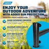 Camco Durable Alloy Steel Hitch Mount Umbrella Holder for Shaded Outdoor Traveling, Tailgates, Backyard Patios, and Beach Events, Black - 2 of 4