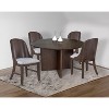 Ridstar 2 Piece Modern Dining Chairs, Armless Chair For Dining Room-Brown - 4 of 4