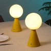 JONATHAN Y Macie Modern Minimalist Globe Rechargeable/Cordless Dimmable Integrated LED Table Lamp with Touch Sensor - 2 of 4
