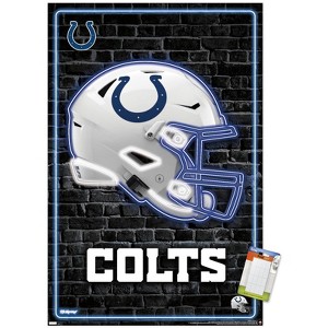 Trends International NFL Indianapolis Colts - Neon Helmet 23 Unframed Wall Poster Prints - 1 of 4