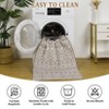 Washable Vintage Printed Rug Non Slip Low Pile Rug Soft Throw Floor Cover Foldable Indoor Carpet for Living Room Bedroom Playroom Nursery - 4 of 4