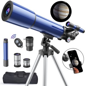 SUGIFT Telescope 80mm Aperture 500mm Astronomical Portable Refracting Telescopes Fully Multi-Coated High Transmission Coatings - 1 of 4