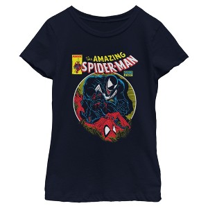 Girls Marvel: Spider-Man Venom Vs Spidey Battle T Shirt - 1 of 4