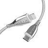 Naztech TITANIUM USB-C to MFi Lightning Braided Fast Charge Cable - 3 of 4