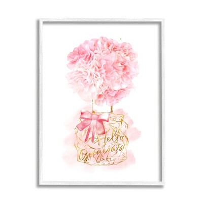 Stupell Industries Hello Gorgeous Pink Carnation Framed Giclee