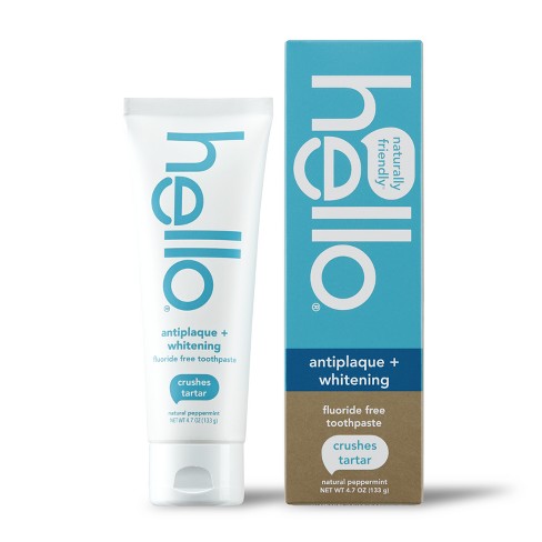 Hello Antiplaque And Whitening Fluoride-free Toothpaste , Sls Free And ...