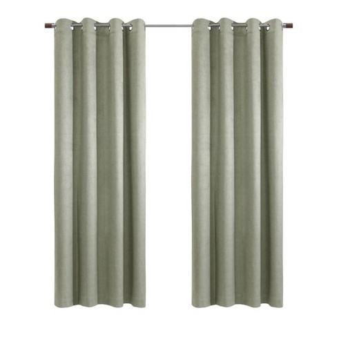 Thermaplus Paris 100% Blackout Window Treatment Grommet Curtain Panel for Bedroom Livingroom Taupe - image 1 of 4