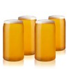 True Beer Can Pint Glass, Clear Glass Beer Cup, Set of 4, Holds 16 Ounces, Dishwasher Safe, Beer Can Shape, Tapered Lip, Craft Beer Glass - 4 of 4