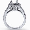Pompeii3 1ct Cushion Halo Engagement Ring Setting 14K White Gold - 3 of 4