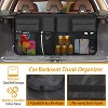 iMountek"Car Backseat Trunk Organizer with Adjustable Straps, Hanging Storage Bag for Auto Interior"Black - 3 of 4