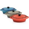 Crockpot Wexford 3 Piece 6.7oz Stoneware Mini Oval Casserole Set in Assorted Colors - 2 of 4