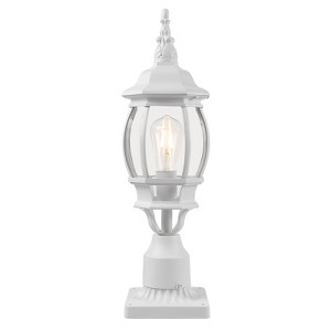 LamQee Outdoor Post Light Fixture with 3 in Pier Mount Base, Waterproof Lamp Post Pole Lights Outdoor for Garden - 1 of 4