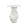 TOV Furniture Esme Indoor / Outdoor Round Side Table in Faux Marble - 4 of 4