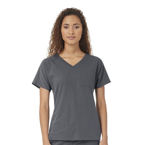 Wink Aero Women's Dolman 3 Pocket Scrub Top, Pewter, S : Target