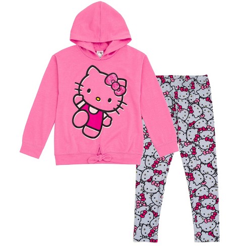Barbie Girls Zip Up Fleece Hoodie Graphic T-Shirt and Leggings 3 Piece  Outfit Set Little Kid to Big Kid