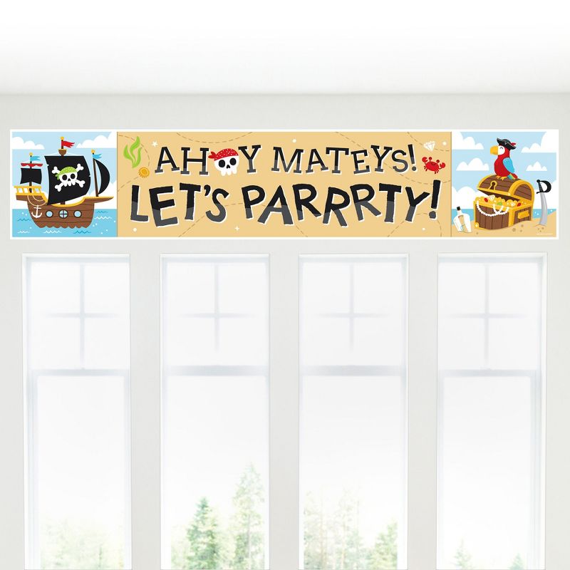 Big Dot of Happiness Pirate Ship Adventures - Skull Party Decorations Party Banner, 5 of 8