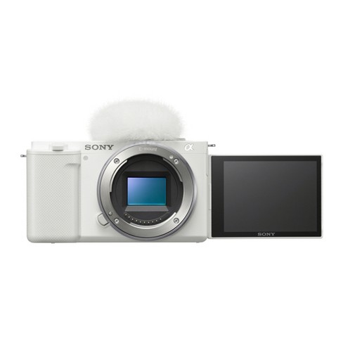 カメラ デジタルカメラ Sony Alpha ZV-E10 APS-C Interchangeable Lens Mirrorless Vlog Camera Body  (White)