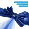 Unique Bargains Mesh Yarn Floating Chair Bands Decoration Stretch Satin Chair Sashes Bows - 3 of 4