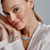 EVERLY JEWELRY | Sterling Silver Gemstone Fancy Bead Necklace and Bracelet Set - Multiple Gemstone option - 4 of 4
