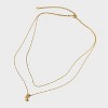 14K Gold Dipped Initial Bubble Multi-Strand Pendant Necklace - A New Day™ Gold - 3 of 4