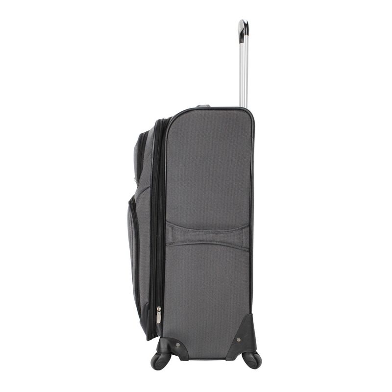 Skyline Softside Carry On Spinner Suitcase - Gray, 4 of 10