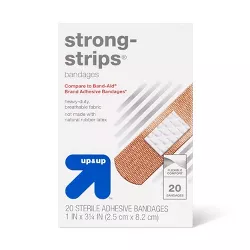 Strong-Strips Flexible Fabric Bandages - 20ct - up & up™
