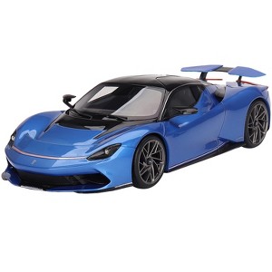 2019 Automobili Pininfarina Battista Iconica Blue Metallic with Black Top "World Premiere" 1/18 Model Car by Top Speed - 1 of 4