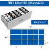 SKONYON 4 Drawer Wood Dresser Storage Cabinet Dresser for Bedroom Light Gray - 4 of 4