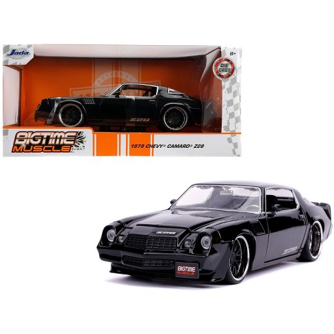 1979 Chevrolet Camaro Z28 Glossy Black Bigtime Muscle 1 24 Diecast Model Car By Jada