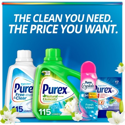 Purex Natural Elements Linen and Lilies HE Liquid Laundry Detergent - 150 fl oz